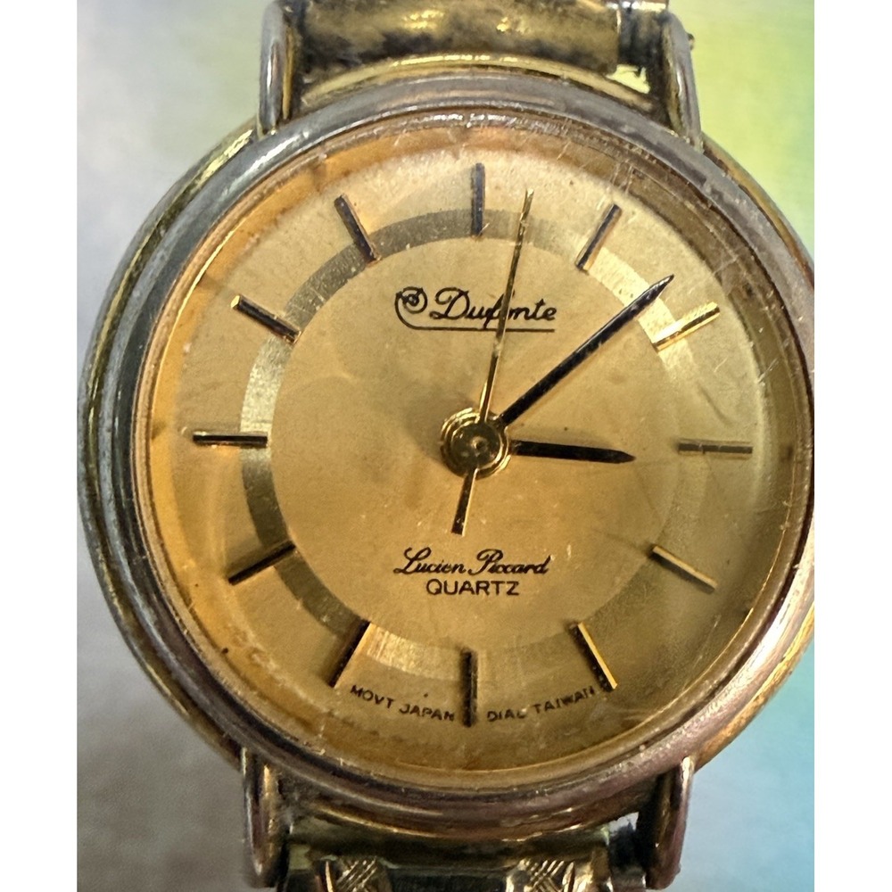 Vintage‎ Dufonte Lucien Piccard Watch Thin Flex Band Retro Classic 70's